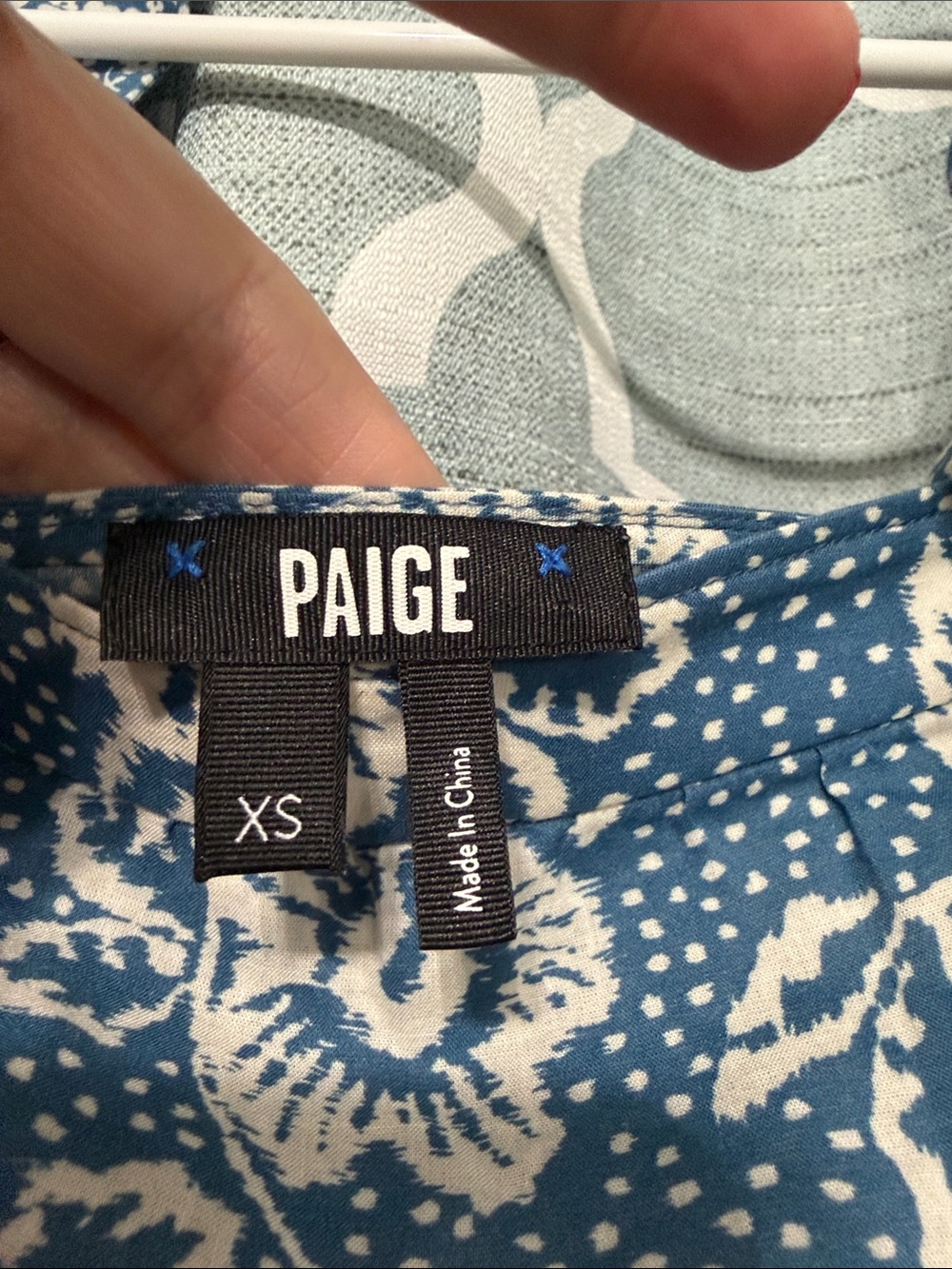 PAIGE Blue Floral Ruffle-Strap Maxi Dress NWOT - Picture 3 of 6